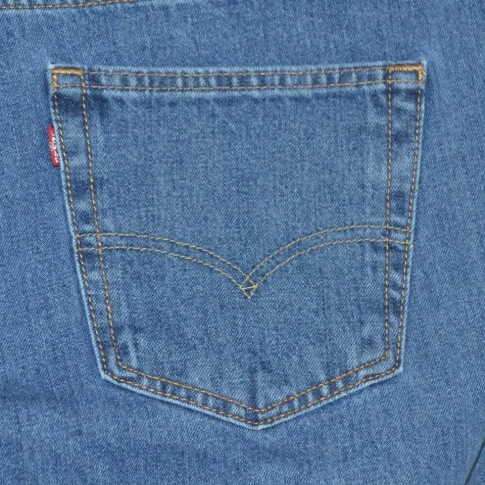 Levi's 541 Mens Big & Tall Blue Jeans Size 54 X 30 Cotton Straight Leg Classic